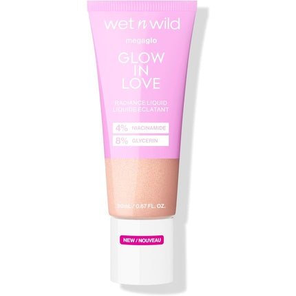 Wet n Wild Mega Glo Glow in Love Liquid Highlighter with Niacinamide and Vitamin E Illuminating Drops - Maison des fragrances