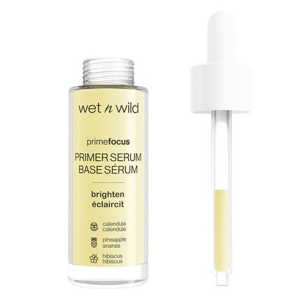 wet n wild Prime Focus Brightening Primer Serum Prep & Prime Collection Face Primer Serum for Radiant Skin Water - Based and Luxurious Formula for Smoothing and Vibrant Effect - Maison des fragrances