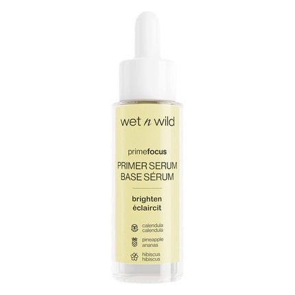 wet n wild Prime Focus Brightening Primer Serum Prep & Prime Collection Face Primer Serum for Radiant Skin Water - Based and Luxurious Formula for Smoothing and Vibrant Effect - Maison des fragrances