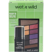 Wet n Wild Ready to Selfie Set with Photo Focus Stick Foundation in Soft Beige Shade & Color Icon 10 Pan Eyeshadow Palette - Long - Lasting Face Make - up with Intense Moisture - Maison des fragrances