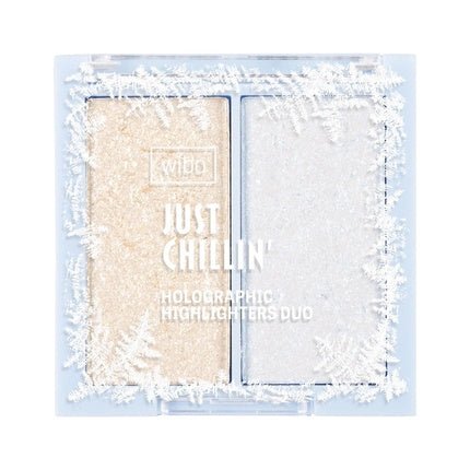 Wibo Just Chillin Holographic Highlighters Duo Face Highlighter Palette 1 6g - Maison des fragrances