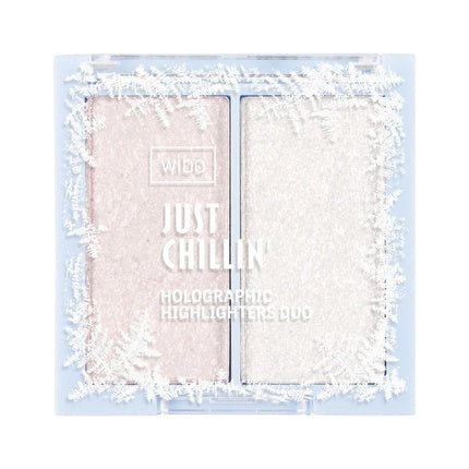 Wibo Just Chillin Holographic Highlighters Duo Face Highlighter Palette 2 6g - Maison des fragrances
