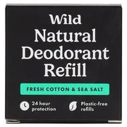 Wild Fresh Cotton Sea Salt Natural Deodorant Refill par Wild Déodorant (Déo) Mixte 40g - Maison des fragrances