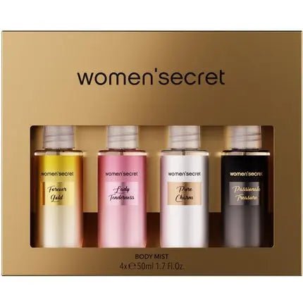 Women'secret Body Mist Glitter Gift Set - Pack of 4 Coffret (Coffret) Femme - Maison des fragrances
