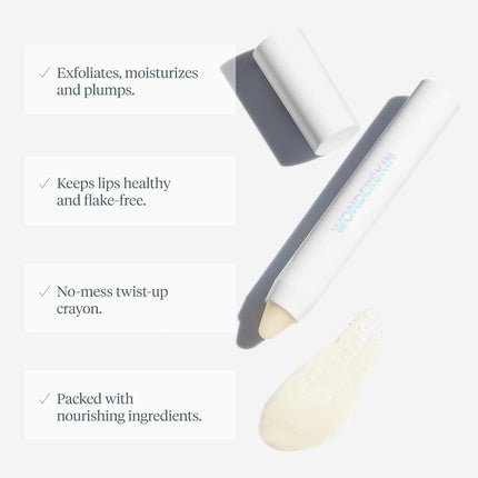 Wonderskin 3 - in - 1 Lip Scrub Exfoliator Moisturizer Balm - Maison des fragrances