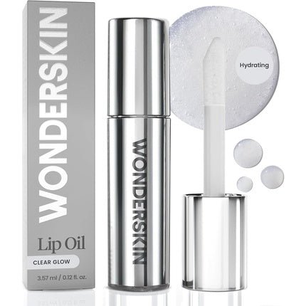 Wonderskin Lip Oil Lip Rehab Serum Oil Hydrating and Moisturizing Clear Lip Oil for Dry Lips Natural Vegan Non - sticky Gloss - Maison des fragrances
