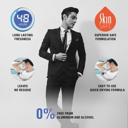 Yardley Gentleman Suave Deodorant Roll-On Alcohol Free 1.7 oz for Men - Maison des fragrances