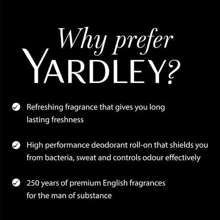 Yardley London Original Deodorant Roller for Men 50ml - Maison des fragrances