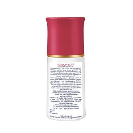 Yardley London Rose Deodorant Roll-On 50ml - Maison des fragrances
