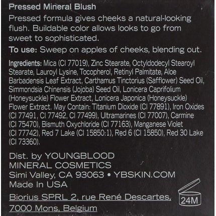 YOUNGBLOOD Pressed Mineral Blush 0.10 Oz Sugar Plum - Maison des fragrances