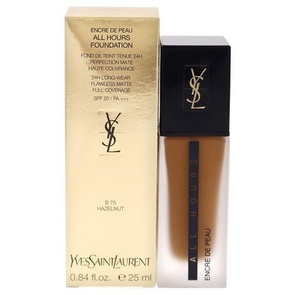 Yves Saint Laurent All Hours Foundation SPF 20 B75 Hazelnut Women Foundation 0.84oz - Maison des fragrances
