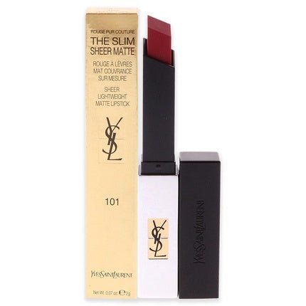 Yves Saint Laurent Rouge Pur Couture The Slim Sheer Matte Lipstick 101 Rouge Women 0.07oz - Maison des fragrances