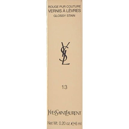 Yves Saint Laurent Rouge Pur Couture Vernis A Levres Glossy Stain 13 Rose Tempura 0.2 Fl Oz - Maison des fragrances
