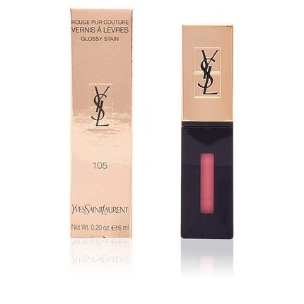 Yves Saint Laurent Rouge Pur Couture Vernis A Levres Glossy Stain 13 Rose Tempura 0.2 Fl Oz - Maison des fragrances