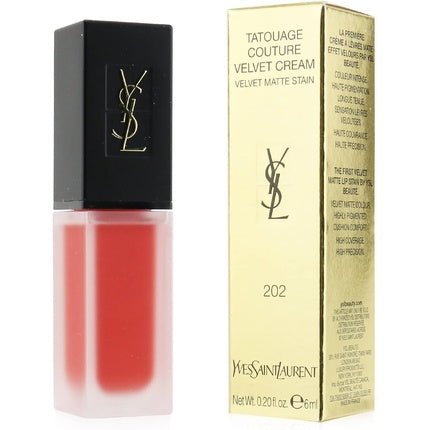 Yves Saint Laurent Tattoo Couture Velvet Cream Lipstick 202 6ml - Maison des fragrances