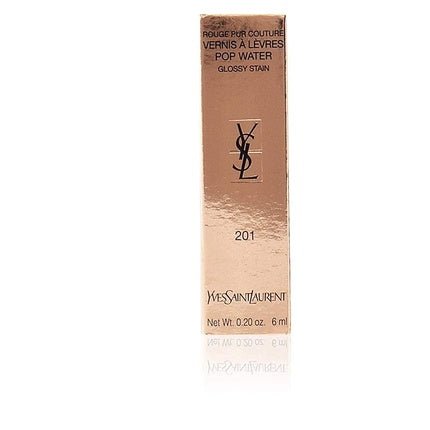 Yves Saint Laurent Vernis A Levres Pop Water Glossy Stain 205 Pink Rain 0.2 Ounce - Maison des fragrances