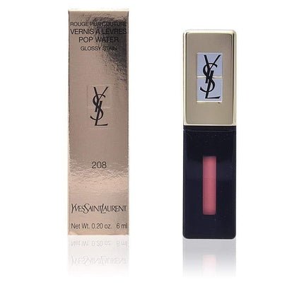 Yves Saint Laurent Vernis A Levres Pop Water Glossy Stain 218 Orange Mist - Maison des fragrances